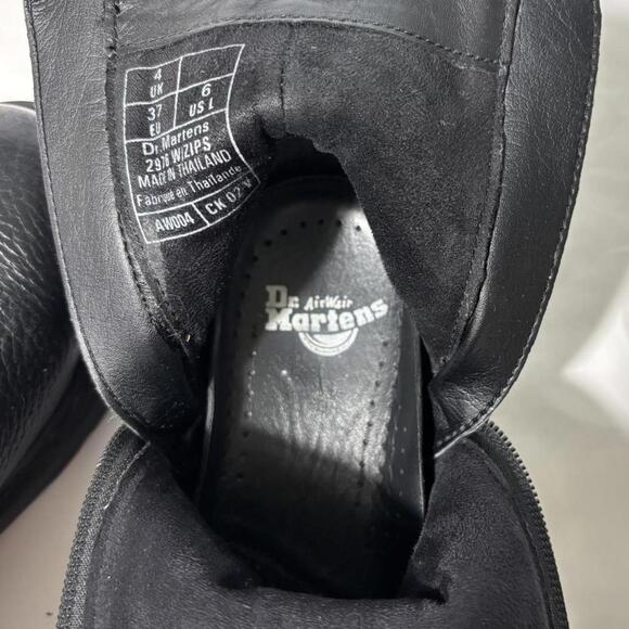 dr martens black leather chunky chelsea boots with zippers - Picture 7 of 8